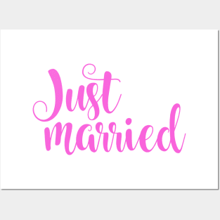 just married Posters and Art